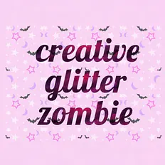 creative glitter zombie