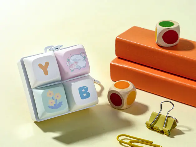 4-Keycap Keychain