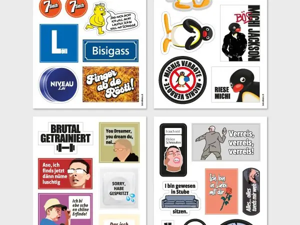 Stickerbogen - SwissMeme