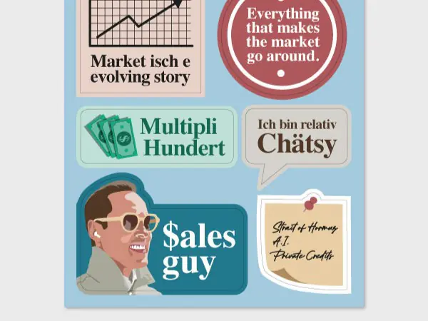 Stickerbogen - Sales Guy