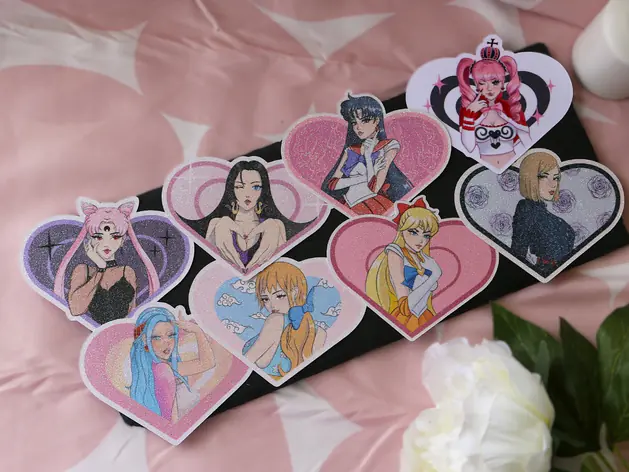 Glitter Heart Sticker