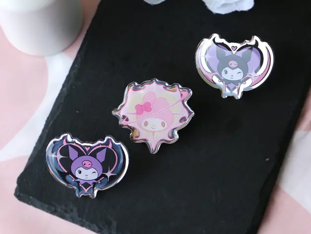 Epoxy Acrylic Mirror Pins